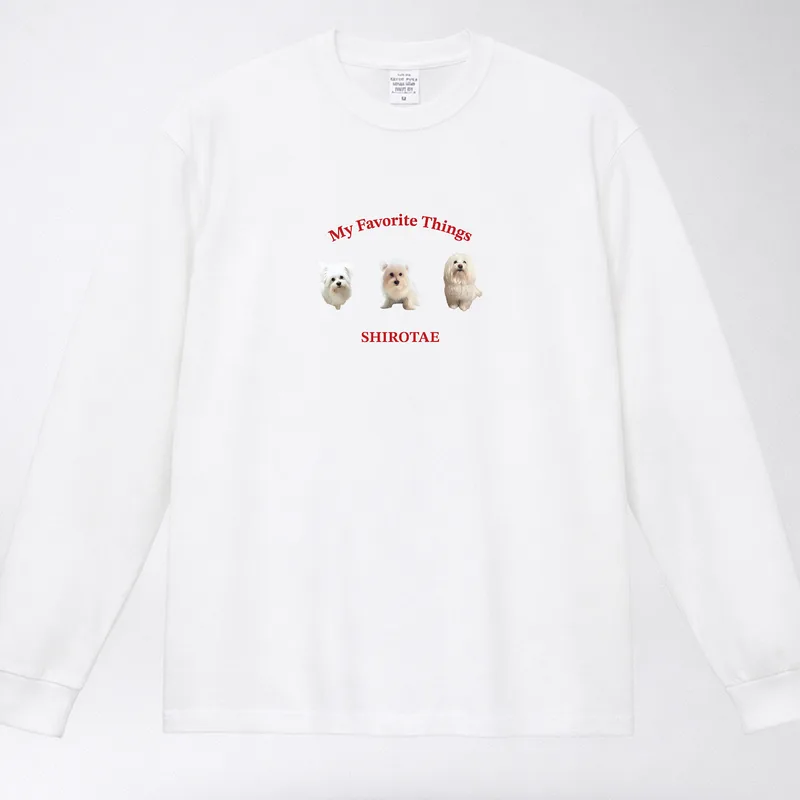 ロングTシャツ（愛犬の写真とお名前入り）