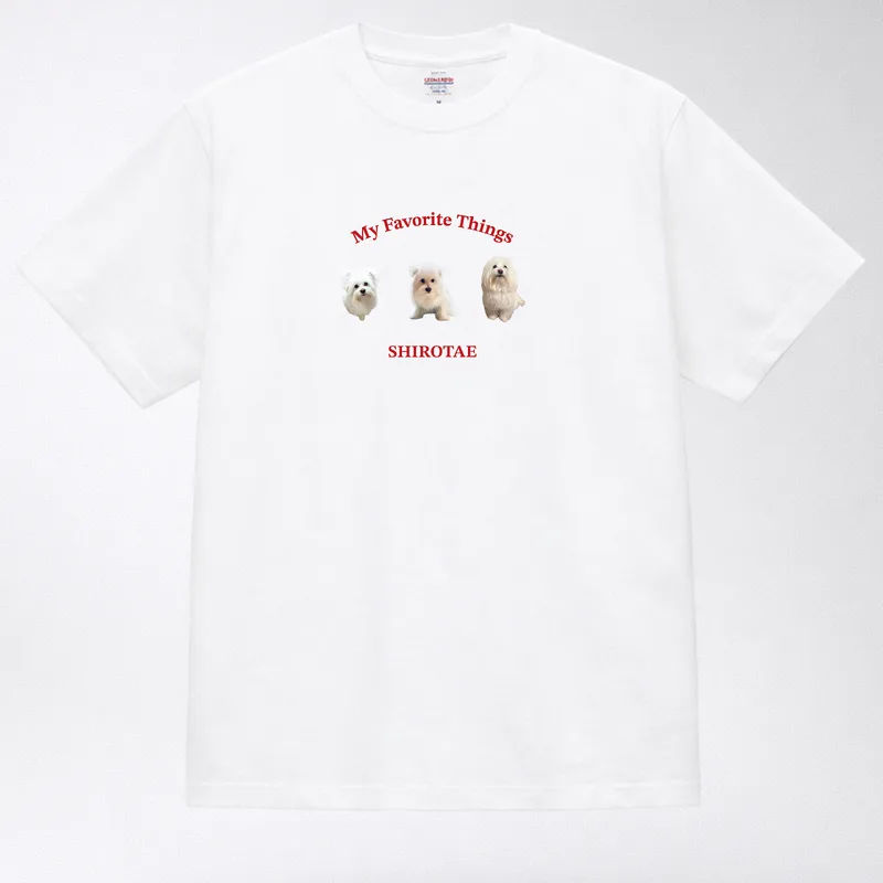 Tシャツ(愛犬の写真とお名前入り)